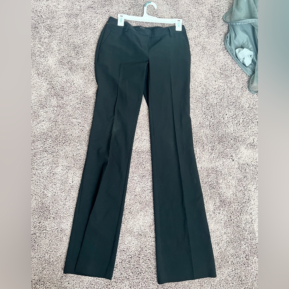 extra long black dress pants